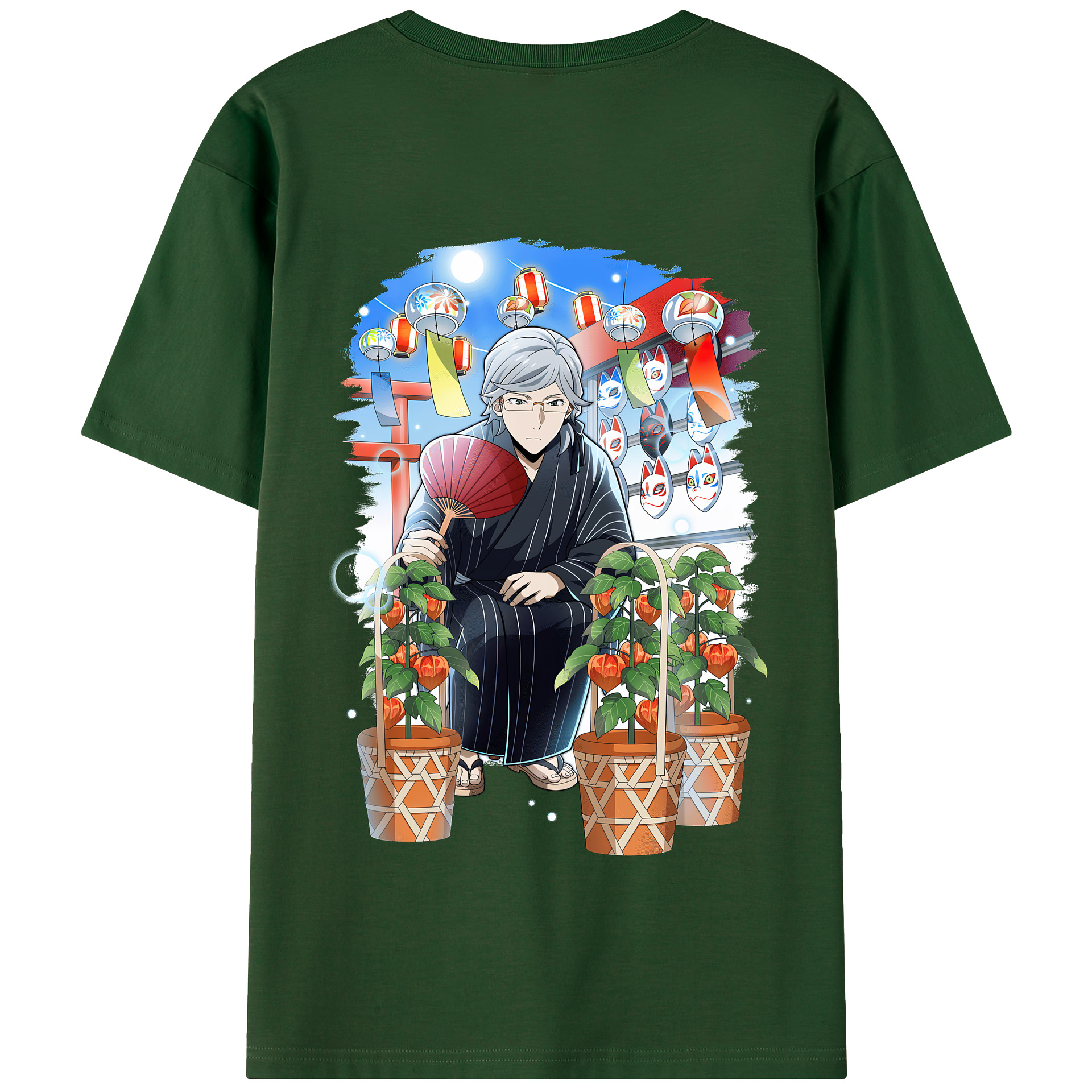 （画像用） 文豪ストレイドッグス Bungo Stray Dogs 綿100％半袖Tシャツ（背面プリント）